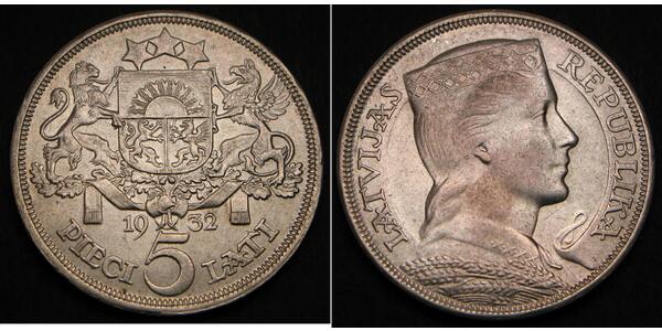 5 Lats Lettonie (1991 - ) Argent 
