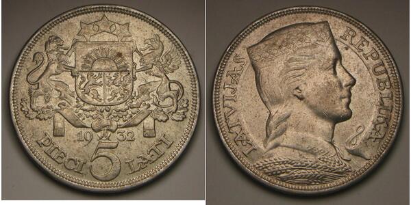 5 Lats Lettonie (1991 - ) Argent 