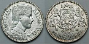 5 Lats Lettonia (1991 - ) Argento 