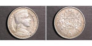 5 Lats Letonia (1991 - ) Plata 