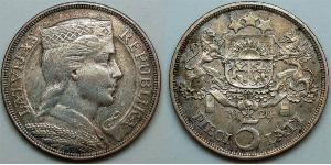 5 Lats Lettland (1991 - ) Silber 