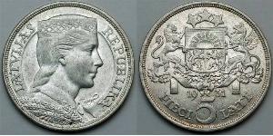 5 Lats Lettland (1991 - ) Silber 