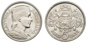 5 Lats Lettland (1991 - ) Silber 
