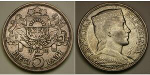 5 Lats Lettland (1991 - ) Silber 