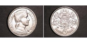 5 Lats Lettland (1991 - ) Silber 