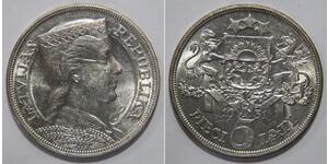 5 Lats Latvia (1991 - ) Silver 