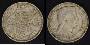 5 Lats Latvia (1991 - ) Silver 