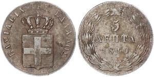 5 Lepta Griechenland Kupfer 