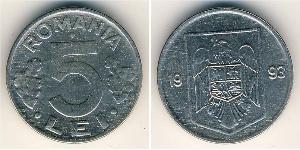5 Lev Romania Acciaio/Nichel 