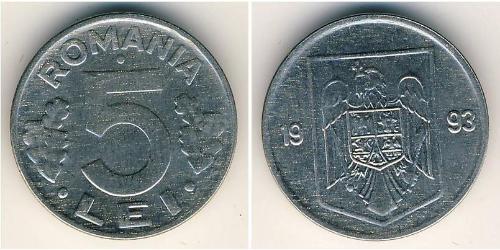 5 Lev Romania Acciaio/Nichel 
