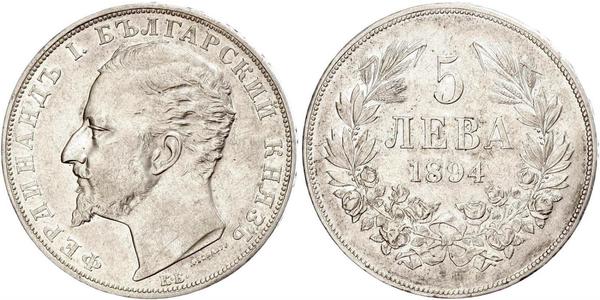 5 Lev Bulgaria Argento 