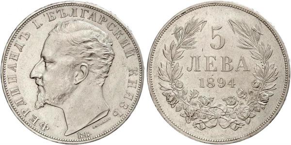 5 Lev Bulgaria Argento 