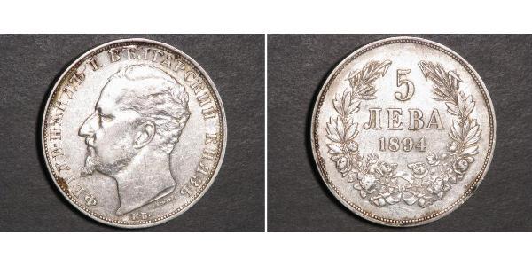 5 Lev Bulgarien Silber 