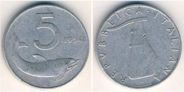 5 Lira Italia Alluminio 