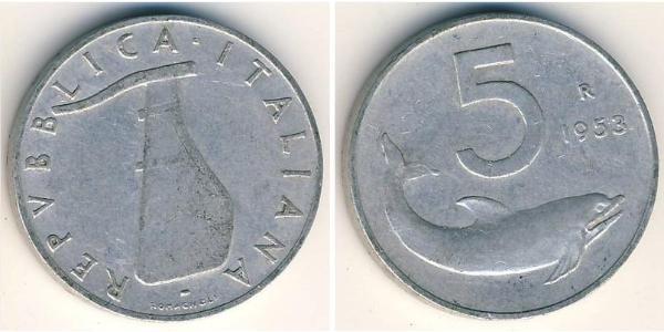 5 Lira Italia Alluminio 