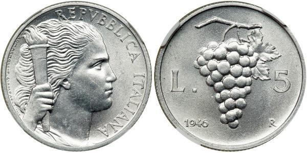 5 Lira Italia Alluminio 