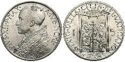 5 Lira Vaticano (1926-) Alluminio Papa Pio XII (1876 - 1958)