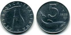 5 Lira Italie Aluminium 