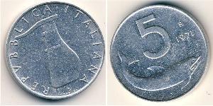 5 Lira Italien Aluminium 