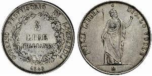 5 Lira Italian city-states Argent 