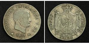 5 Lira Italie Argent Napoléon Ier(1769 - 1821)