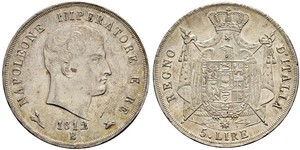 5 Lira Italie Argent 