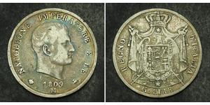 5 Lira Italie Argent Napoléon Ier(1769 - 1821)