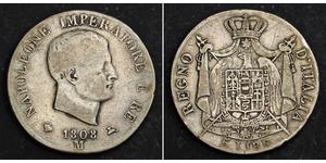 5 Lira Italie Argent Napoléon Ier(1769 - 1821)