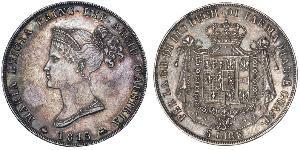 5 Lira Italie / Duché de Parme et de Plaisance (1545 - 1859) Argent Marie-Louise d