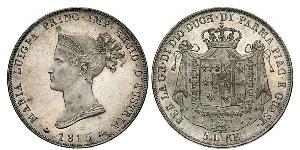 5 Lira Italie / Duché de Parme et de Plaisance (1545 - 1859) Argent Marie-Louise d
