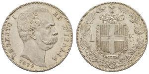 5 Lira Kingdom of Italy (1861-1946) Argent Umberto I (1844-1900)