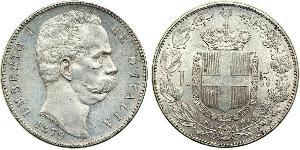 5 Lira Kingdom of Italy (1861-1946) Argent Umberto I (1844-1900)