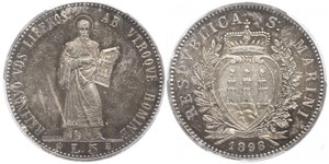 5 Lira Saint-Marin Argent 