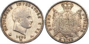 5 Lira Italia Argento Napoleone Bonaparte(1769 - 1821)