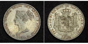 5 Lira Italia / Ducato di Parma e Piacenza (1545 - 1859) Argento Maria Luisa d