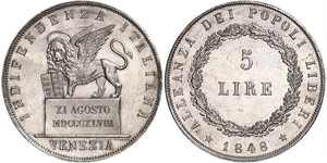 5 Lira Italian city-states Argento 