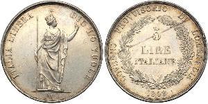 5 Lira Italian city-states Argento 