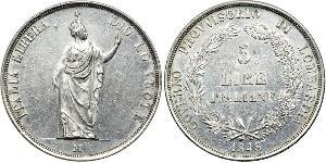 5 Lira Italian city-states Argento 