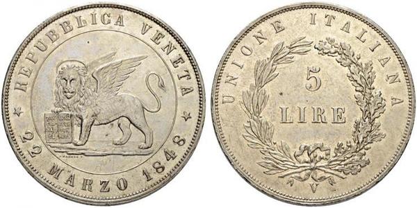 5 Lira Italian city-states Argento 