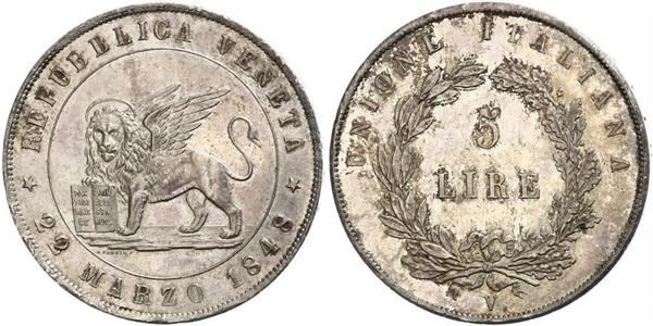 5 Lira Italian city-states Argento 