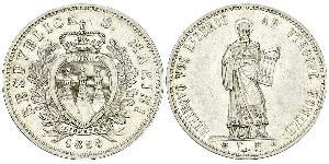 5 Lira San Marino Argento 