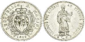 5 Lira San Marino Argento 