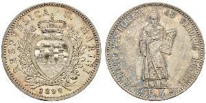 5 Lira San Marino Argento 