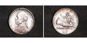 5 Lira Vaticano (1926-) Argento Papa Pio XII (1876 - 1958)