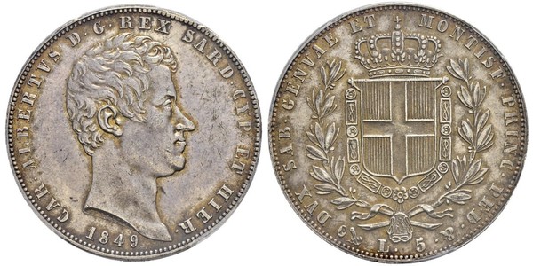 5 Lira Italia Plata 