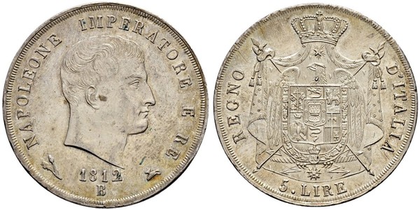 5 Lira Italia Plata 