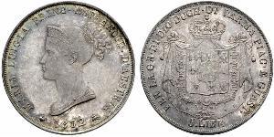 5 Lira Italia / Ducado de Parma (1545 - 1859) Plata María Luisa de Habsburgo-Lorena