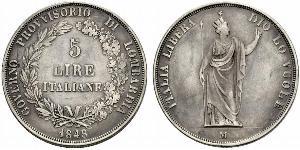 5 Lira Italian city-states Plata 