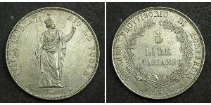 5 Lira Italian city-states Plata 