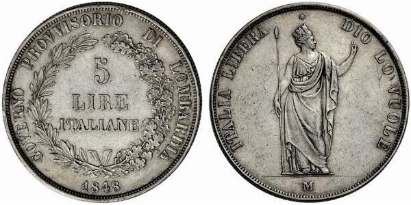 5 Lira Italian city-states Plata 